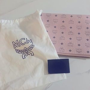 MCM pink crossbody pouch